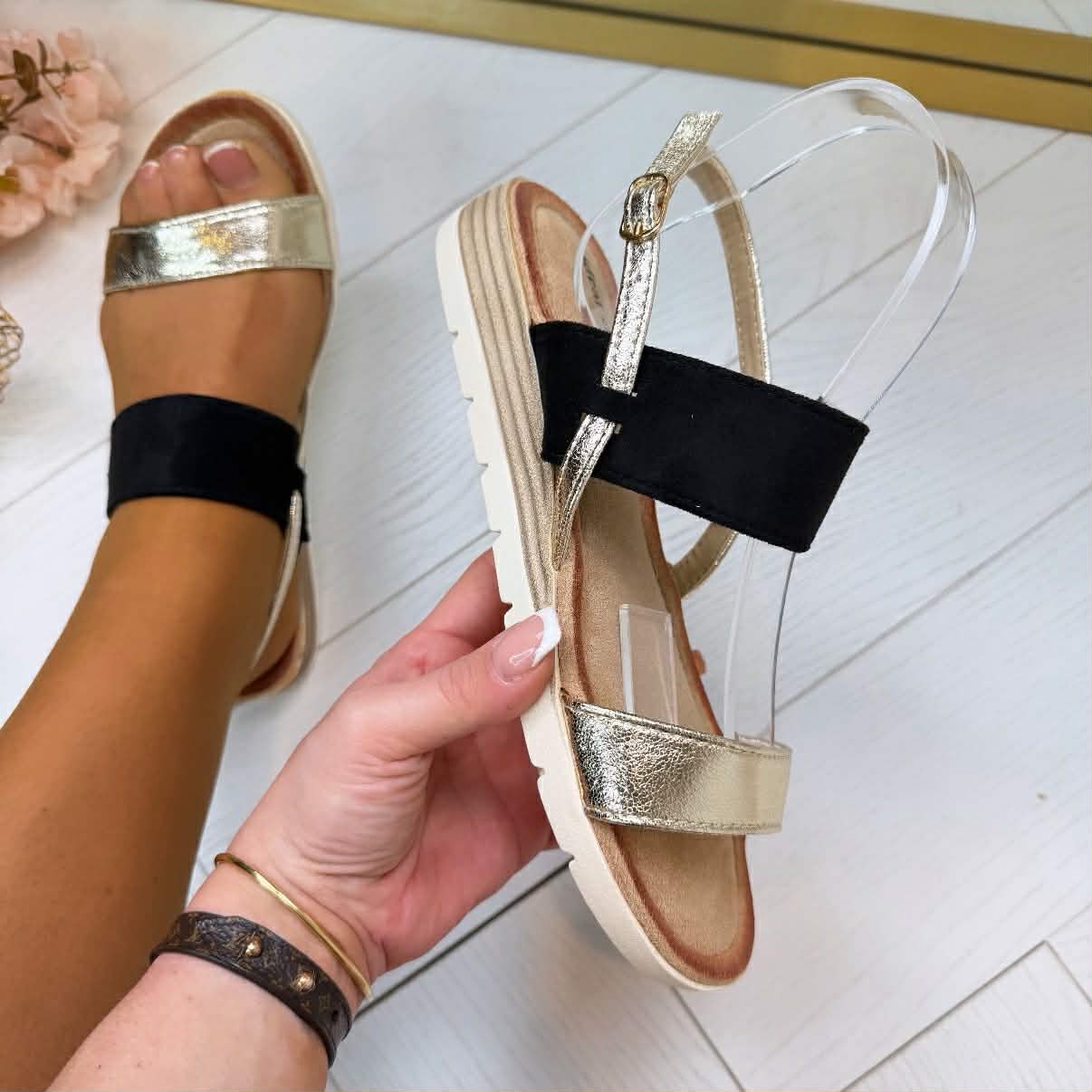 SANDY SANDAAL 1145 - BLACK – Stylewoerden