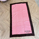 GUESS BEACH 1981 TOWEL E5GZ15KCDM0 -G67Q BROWN/PINK