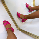 *SALE* LINDA HEEL X5-388 - FUCHSIA