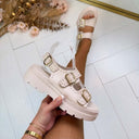 *ACTIE* STUDS SANDAAL LL1083 - BEIGE