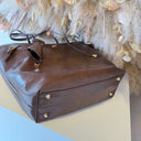 STEVE MADDEN BDELPHIN BAG 2663 - CHOCO/GOLD