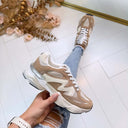 STEVE MADDEN SNEAKER SPEEDER 2447 - TAUPE MULTI
