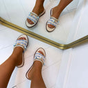 *SALE* PRETTY DETAIL SLIPPER GQ8-079 - BLUE