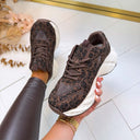 SPARKLY SNEAKER LS6008 - BROWN
