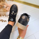 GUESS CHARM LOGO SNEAKER FLFJA2ELE12 - BLACK