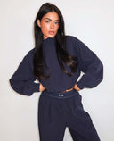 UNIQUE THE LABEL GIGI JACKET DEEP DARK NAVY