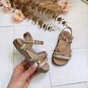 **KIDS** SPARK SANDAAL 381 - CHAMPAGNE/GOLD