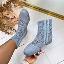 WOVEN BOOT XJ-1000 - BLUE