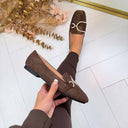 ANNE FRINGE MOCASSIN AQ212 - MARRON