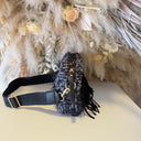 FRINGE BAG EC60313 - BLACK/WHITE