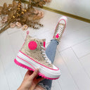 PLATEAU-DETAIL-SNEAKER LS-680 LEOPARD