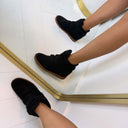 NEW WEDGE BOOT 7108* - BLACK