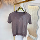 GUESS JUNIPER SEQUIN T-SHIRT W5YR21Z3E70 - A11Q TAUPE