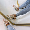 STEVE MADDEN SNEAKER SEDGWICK 5441 - WHITE/GOLD