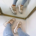 STEVE MADDEN PROGRESSIVE SNEAKER 7822 - LIGHT BRONZE