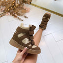 ISA WEDGE BOOT 26012 - BROWN/KHAKI**