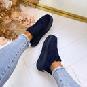 STRIPE PLATEAU SNEAKER 9156 - NAVY