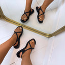 DRUPPEL SANDAAL HY5172 - BLACK