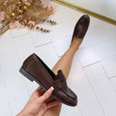 LEATHER LOOK INSTAPPER 68-428 - BROWN