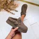 LAYLA PANTOFFEL SU012 - KHAKI