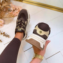 STEVE MADDEN AMPLE SNEAKER 9804 - CHO BRN SD