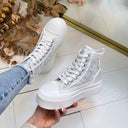HIGH SNEAKER LS6002 - SILVER