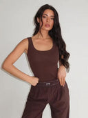 UNIQUE THE LABEL GILL TANKTOP - CACAO