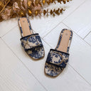 **LAATSTE MAAT 36** PRINT SLIPPER AM-300 - BLUE