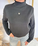 GUESS OLYMPE HIGH NECK SWEATER V4YQ05KCAY2 - BLACK