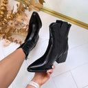 COWBOY BOOTY DE326 - SCHWARZ/P