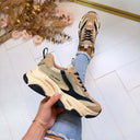 STEVE MADDEN POSSESSION-E SNEAKER 0033 - KHAKI/BLACK