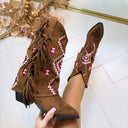 FRINGE INDIAN BOOT Y2367