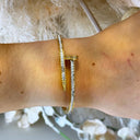 DIAMOND BUTTON BRACELET SZ2212 - GOLD