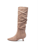 BESTSELLER SUEDINE HAKENSTIEFEL DES8073 - BLACK/SUE