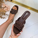 SABRINA SLIPPER LS5460A - BROWN