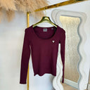 GUESS TOP COL ROND DOS NU NADENE W6RP46KA660