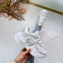SPARKLING DETAIL SNEAKER 8997 - WHITE