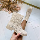 WOVEN BOOT XJ-1000 - BEIGE