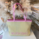 VALENTINO BAGS MAIAM SHOPPING BAG VBS9TE01PAG - NAT/ROSA
