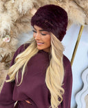 GUESS CECILIA FUR CAP W4BZ40WGU30 - G596 BORDEAUX