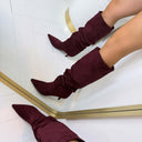 NOUVELLE BOTTE SUEDINE 2512 - LIE DE VIN