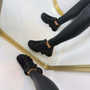 *SALE* NIKKI SNEAKER F-1007 - BLACK