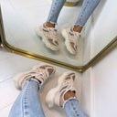 BEAU SNEAKER B-800 - BEIGE/KHAKI