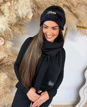 GUESS FURRY KNITTED BEANIE AW5633POL01 - BLACK