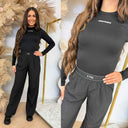 UNIQUE THE LABEL ROBYN LONGSLEEVE DEEP BLACK