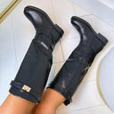 LIVELIE LEATHER LOOK LAARS D99 BLACK