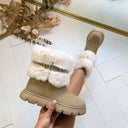 GUESS FURRY SNOWBOOT FLFMELELE10 - NATU