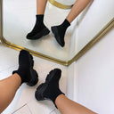 STEVE MADDEN PRODIGY SNEAKER 2214 - BLACK/BLACK