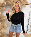 GUESS CHARA LONGSLEEVE TOP V6YP05K4260 - BLACK