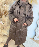 GUESS MARIKA COZY PUFFER JACKET W6BL52W4150 - G1EA BROWN